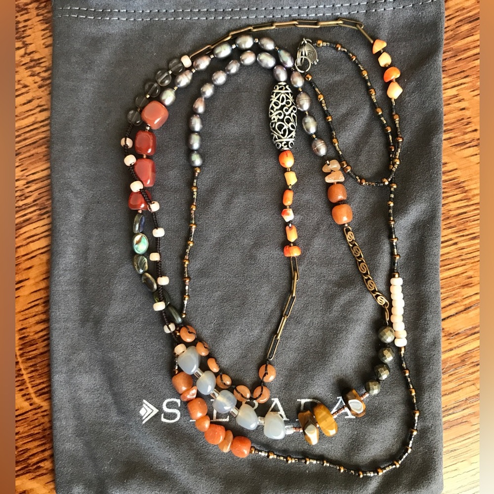 Silpada necklace, spice box, 50” long
